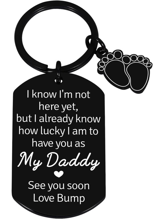 Fathers Day for New Dad, First Time Dad Gifts, Daddy To Be Gift for 1st Time Dads, New Dads Daddy Essentials Keychain, Father to Be Gifts First Time, Gender Reveal Gift Ideas for Husband