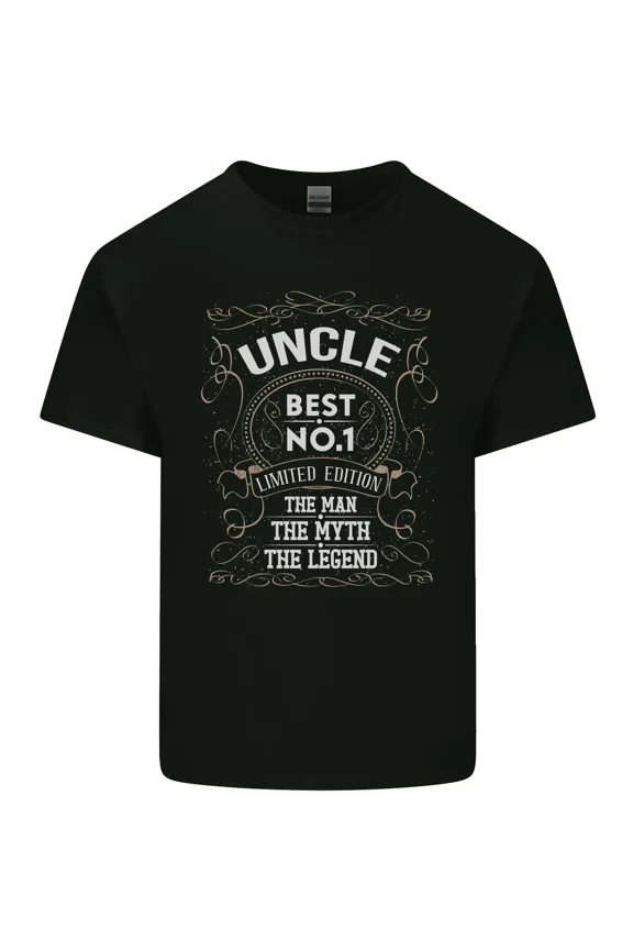 Fathers Day Number One Uncle Man Myth Legend Funny Quote Unisex T-Shirt, up to size 5XL