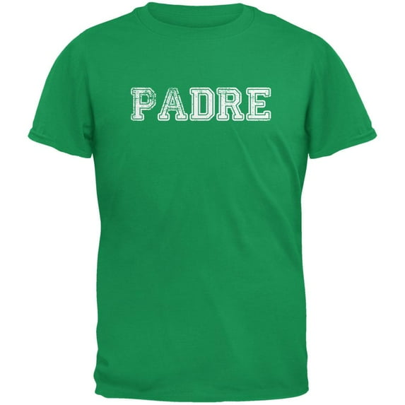 Fathers Day - Padre Irish Green Adult T-Shirt - Large