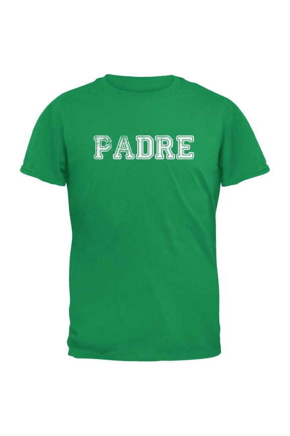 Fathers Day - Padre Irish Green Adult T-Shirt - Medium