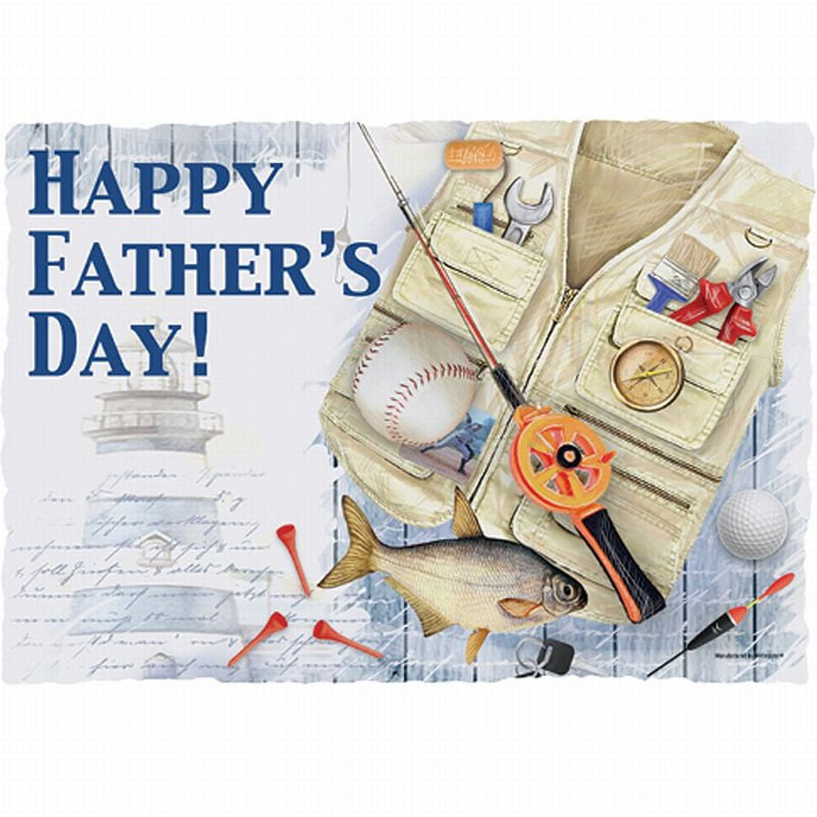 Fathers Day Paper Placemats 125 Per Pack
