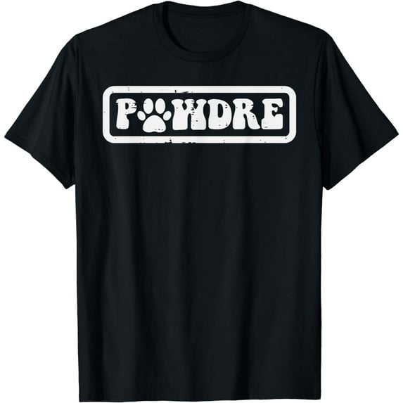 Fathers Day Pawdre Dog Cat Paw Dad Funny Fur Papa Daddy Men T-Shirt
