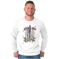 thumbnail image 1 of Fathers Day Rockin Dad Guitar USA Men's Big & Tall Long Sleeve Graphic Tee Brisco Brands 2X, 1 of 5