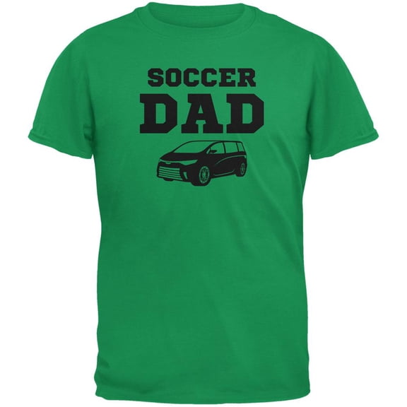 Fathers Day Soccer Dad Irish Green Adult T-Shirt - Medium