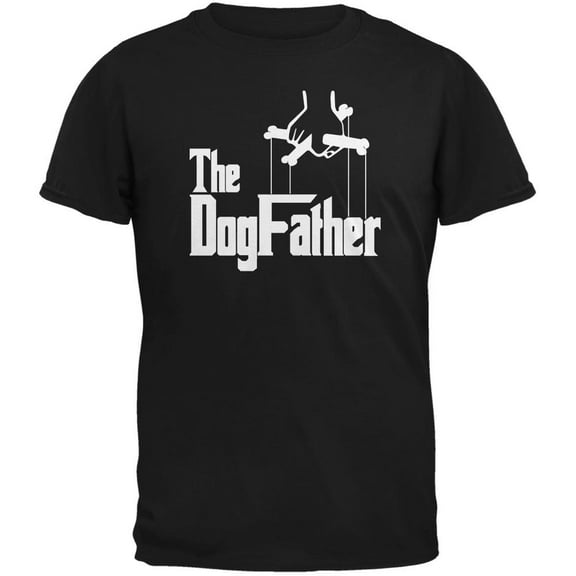 Fathers Day - The Dog Father Black Adult T-Shirt