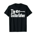 thumbnail image 1 of Fathers Day The Guitar-father Musician Guitarist Dad Gift Black T-Shirt, 1 of 5