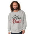 thumbnail image 1 of Fathers Day The Original Classic Dad Men's Big & Tall Crewneck Sweatshirt Brisco Brands 3X, 1 of 5