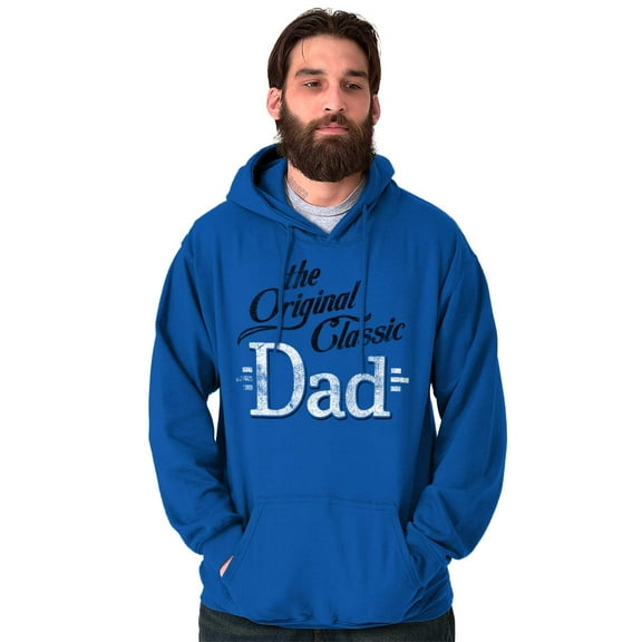 Fathers Day The Original Classic Dad Men's Big & Tall Graphic Hoodie Brisco Brands 3X