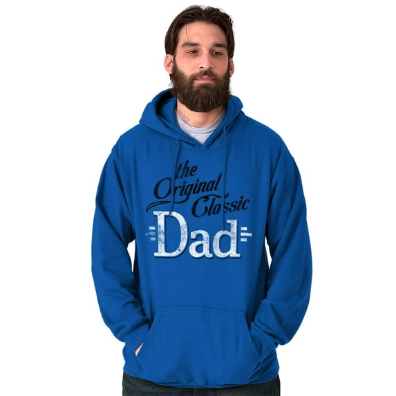 Fathers Day The Original Classic Dad Men's Big & Tall Graphic Hoodie Brisco Brands 3X