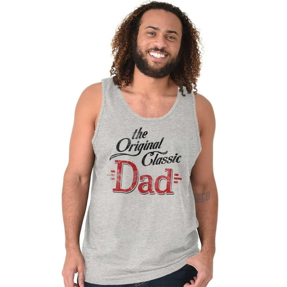 Fathers Day The Original Classic Dad Tank Top Sleeveless Tee Men Brisco Brands S