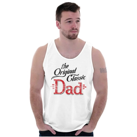 Fathers Day The Original Classic Dad Tank Top Sleeveless Tee Men Brisco Brands X