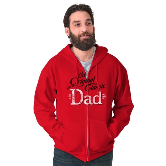 Fathers Day The Original Classic Dad Zip Hoodie Sweatshirt Men Brisco Brands X