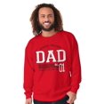thumbnail image 1 of Fathers Day World's Greatest Dad No 1 Men's Big & Tall Crewneck Sweatshirt Brisco Brands 4X, 1 of 5