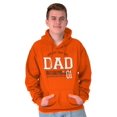 thumbnail image 1 of Fathers Day World's Greatest Dad No 1 Men's Big & Tall Graphic Hoodie Brisco Brands 4X, 1 of 4