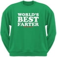 thumbnail image 1 of Fathers Day Worlds Best Farter Irish Green Adult Sweatshirt - Large, 1 of 1