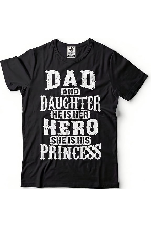 Fathers Day s T-Shirt Dad And Hero Princess Gift For Dad Daddy s Cotton GifDa24