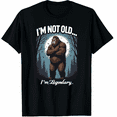 thumbnail image 1 of Fathers Forever Legendary Bigfoot Sasquatch Birthday Graphic Black T-Shirt for Men and Women, 1 of 4