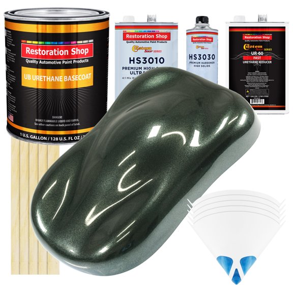 Fathom Green Firemist Gallon URETHANE BASECOAT CLEARCOAT Car Auto Paint FAST Kit