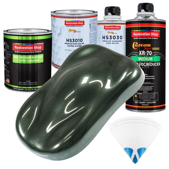 Fathom Green Firemist Prem Quart Kit Low VOC URETHANE BASECOAT Auto Paint Kit
