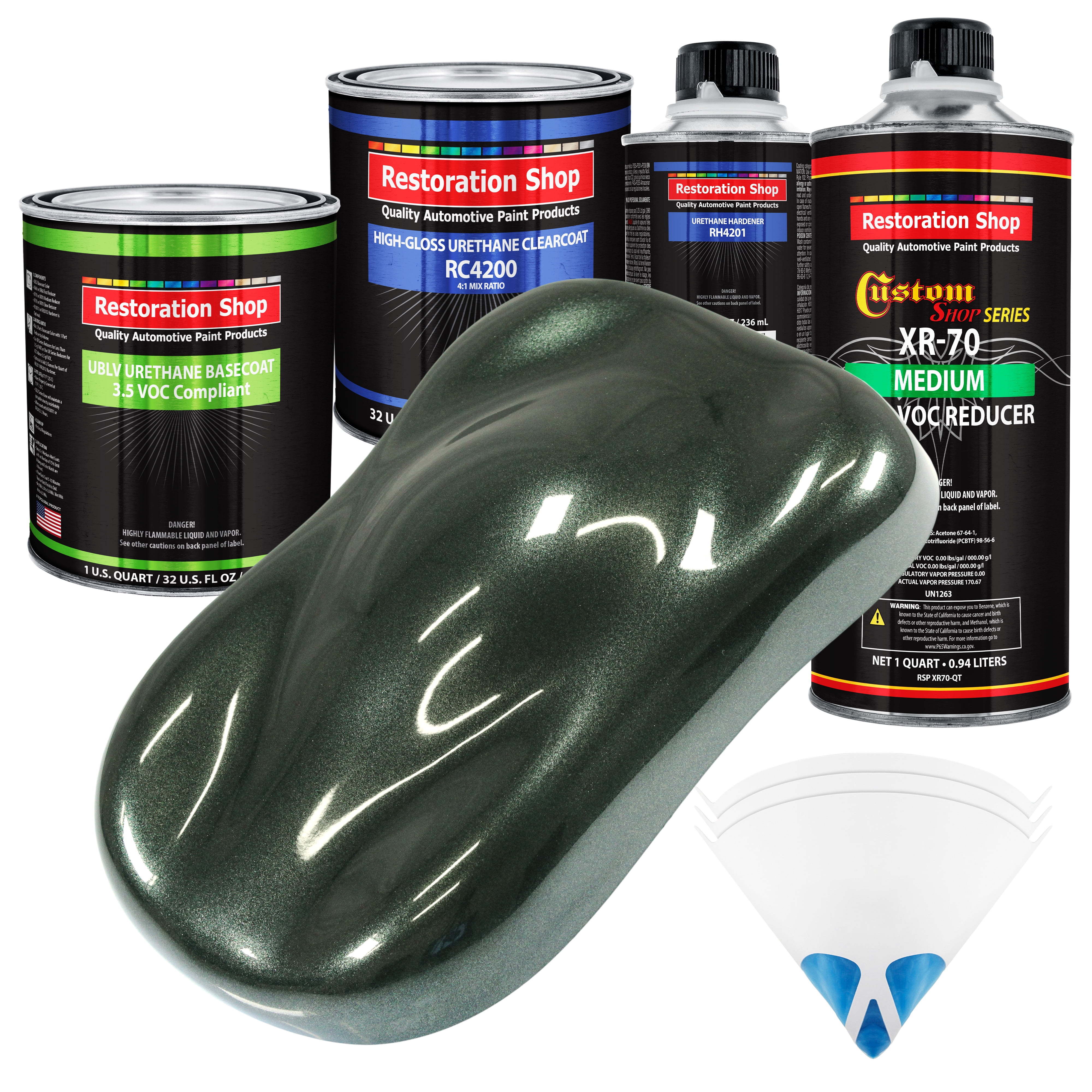 Fathom Green Firemist Quart Kit Low VOC URETHANE BASECOAT Car Auto ...