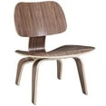 thumbnail image 1 of Modway Fathom Modern Durable Molded Plywood Accent Chair in Walnut, 1 of 12