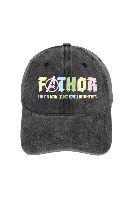 Fathor Charcoal Hat Adjustable Funny Fashion Unisex Baseball Cap for Men Women
