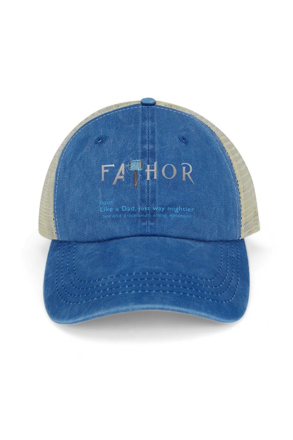 Fathor Dark Blue Hat Adjustable Funny Fashion Unisex Baseball Cap for Men Women
