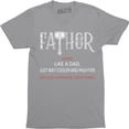 thumbnail image 1 of Fathor Definition Like A Dad Just Way Mightier Hero Father Gift T-Shirt, 1 of 4