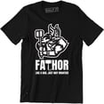 thumbnail image 1 of Fathor Definition Like A Dad Just Way Mightier Hero Father's Day Gift T-Shirt, 1 of 4