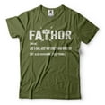 thumbnail image 1 of Fathor Definition Shirt Funny Father Shirt Dad Shirt Fathers Day Shirts Fathers Day Gift Ideas (Large Military Green), 1 of 6