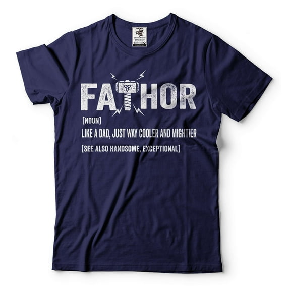 Fathor Definition Shirt Funny Father Shirt Dad Shirt Fathers Day Shirts Fathers Day Gift Ideas (Large Navy Blue)