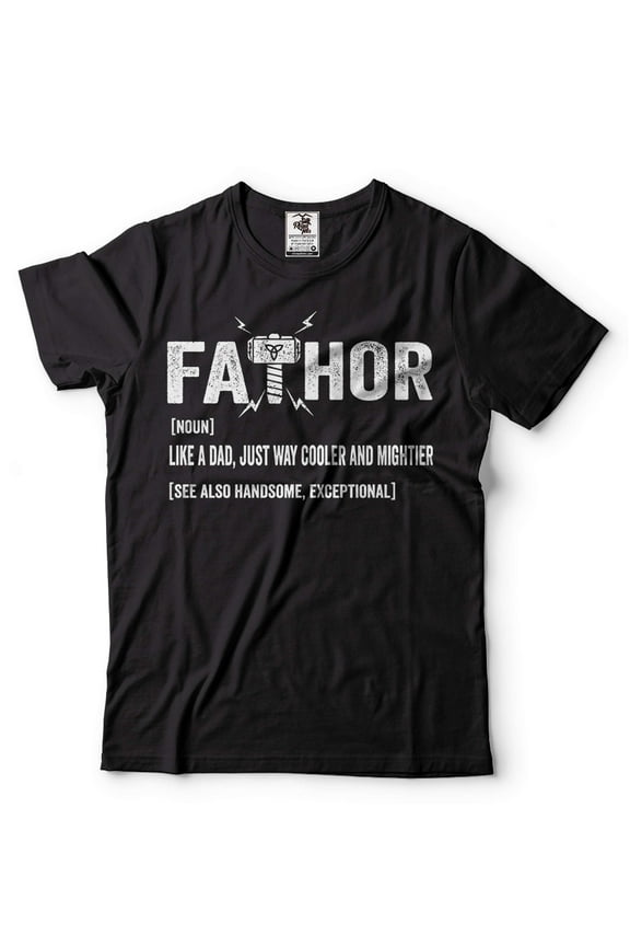 Fathor Definition Shirt Funny Father Shirt Dad Shirt Fathers Day Shirts Fathers Day Gift Ideas (X-Large Black)