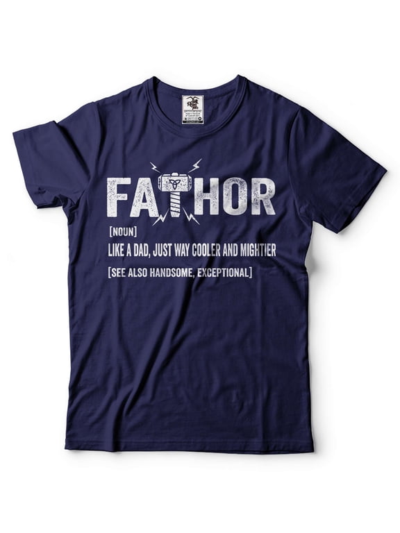 Fathor Definition Shirt Funny Father Shirt Dad Shirt Fathers Day Shirts Fathers Day Gift Ideas (X-Large Navy Blue)