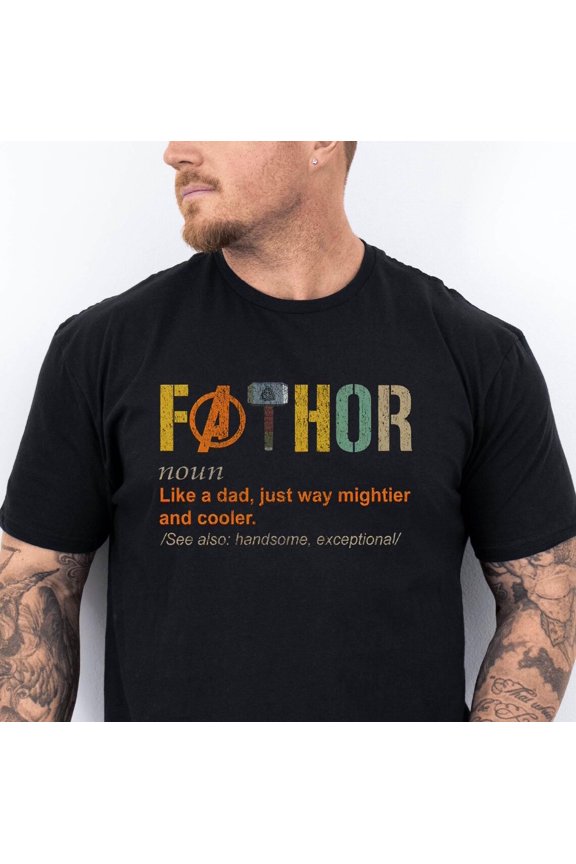 Fathor Definition Shirt, Retro Dad Shirt, Superhero Dad Tee