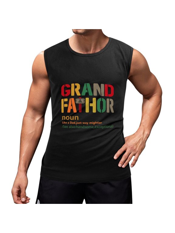Fathor Men'S Muscle T-Shirt, Sleeveless, Muscle Tank Tee Top XL
