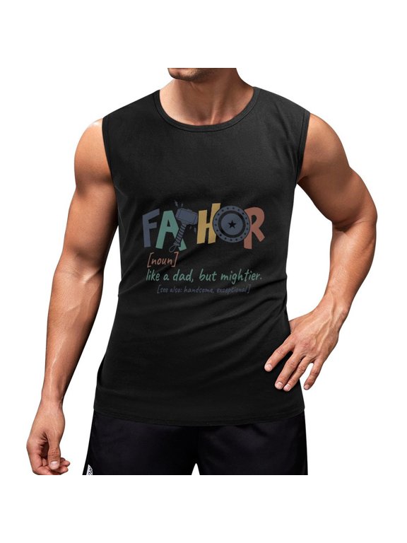 Fathor Men'S Muscle T-Shirt, Sleeveless, Muscle Tank Tee Top XL