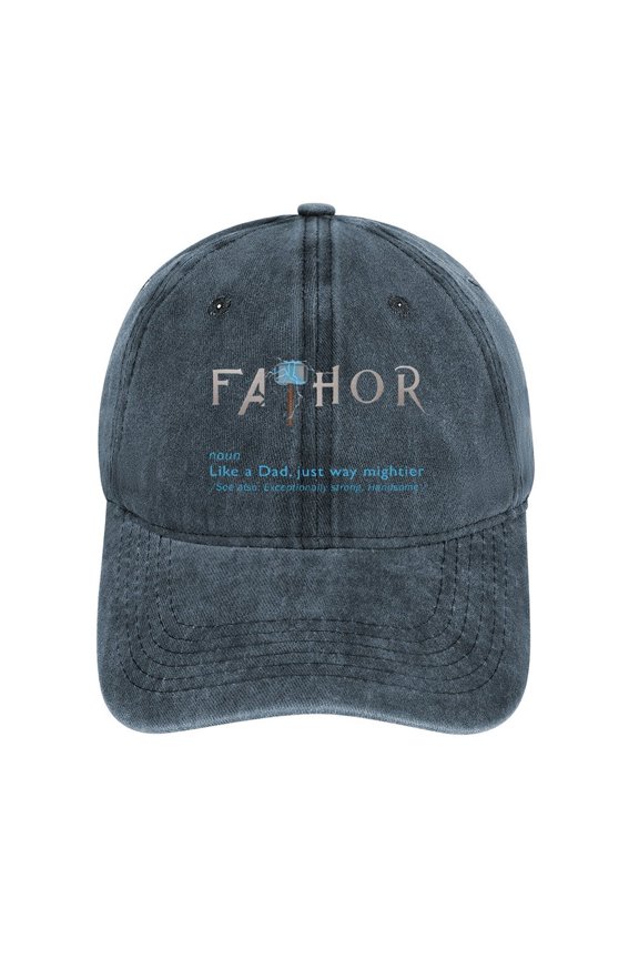 Fathor Navy Hat Adjustable Funny Fashion Unisex Baseball Cap for Men Women