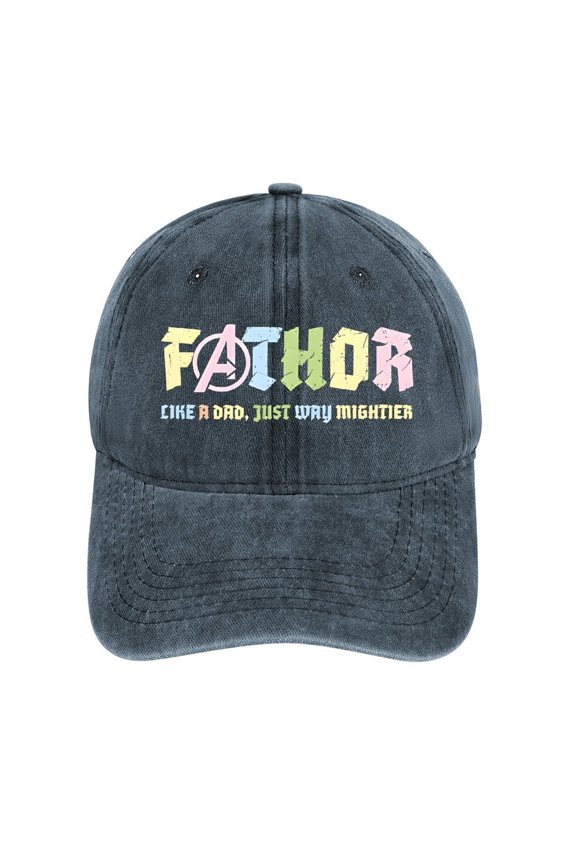 Fathor Navy Hat Adjustable Funny Fashion Unisex Baseball Cap for Men Women