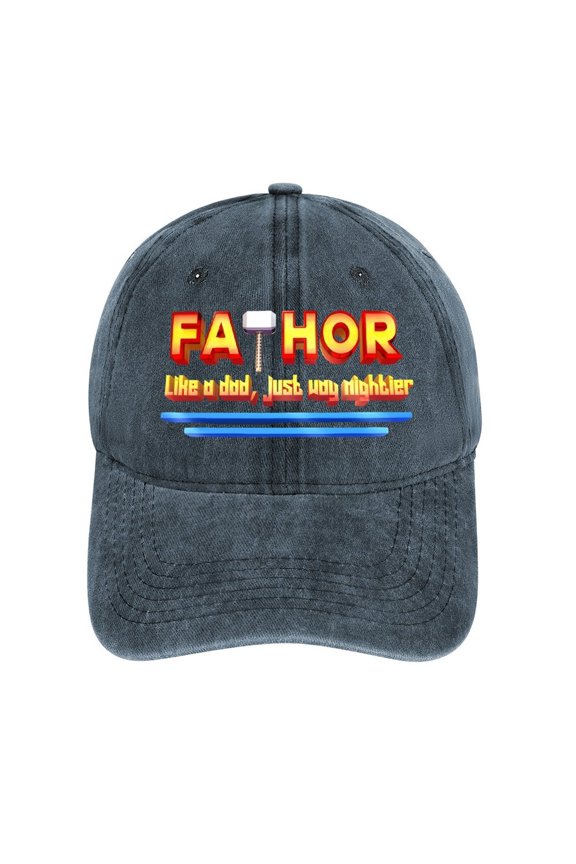 Fathor Navy Hat Adjustable Funny Fashion Unisex Baseball Cap for Men Women