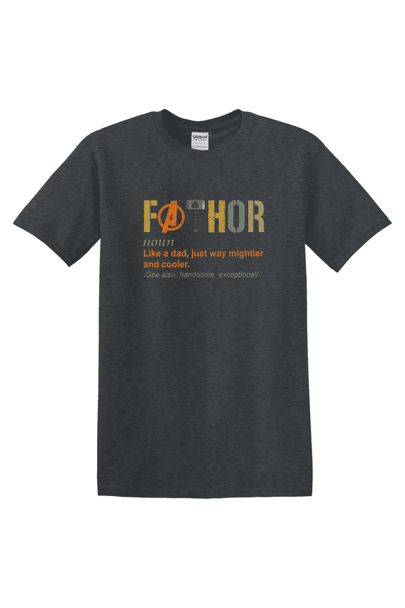 Fathor Superhero Dad Definition Graphic T-Shirt