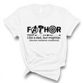 thumbnail image 1 of Fathor T-Shirt – Funny Superhero Dad Shirt – Gift from Daughter or Son(WHITE,Xlarge), 1 of 2