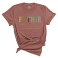 thumbnail image 1 of Fathor T-Shirt – Mighty Like a Dad Funny Superhero Shirt – Father’s Day Gift(HEATHER MAUVE,Large), 1 of 2
