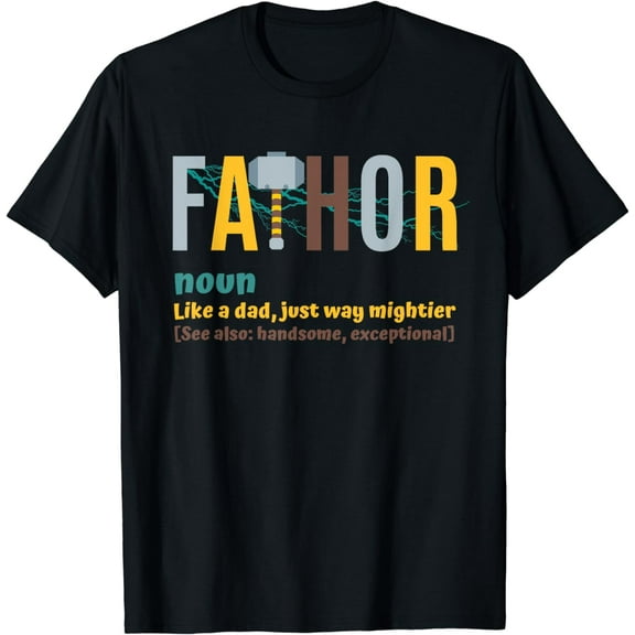 Fathor Tshirts for Men Father's Day Gift Viking Fathor Hero T-Shirt