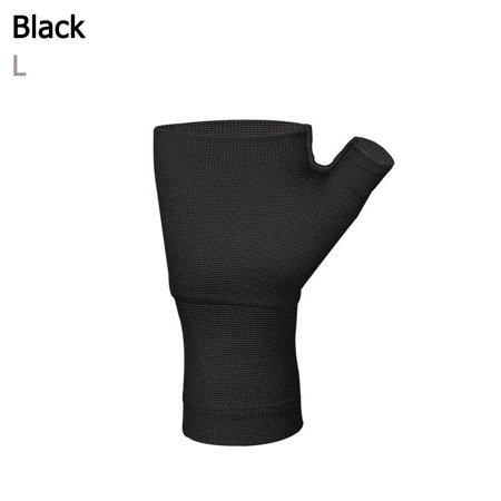 Fatigue Tendonitis Wrist Pain Relief Arthritis Wrist Thumb Support Gloves Wrist Guard Support Wrist Band Wrist Brace Compression Arthritis Gloves BLACK L