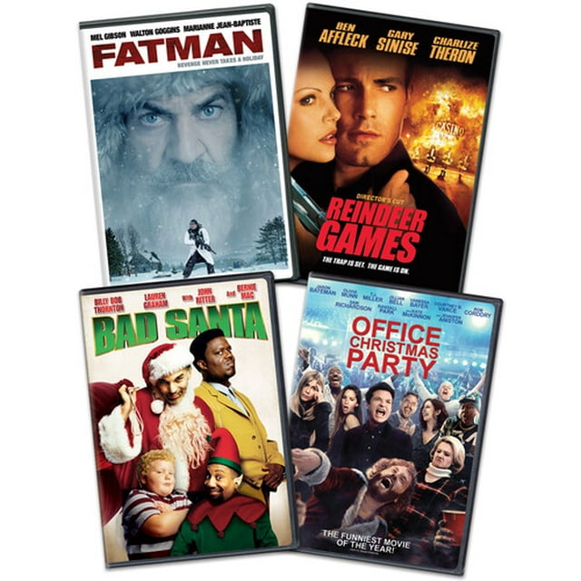 Fatman / Reindeer Games / Bad Santa / Office Xmas Party (Holiday 4-Pack Bundle) (DVD), Paramount, Holiday