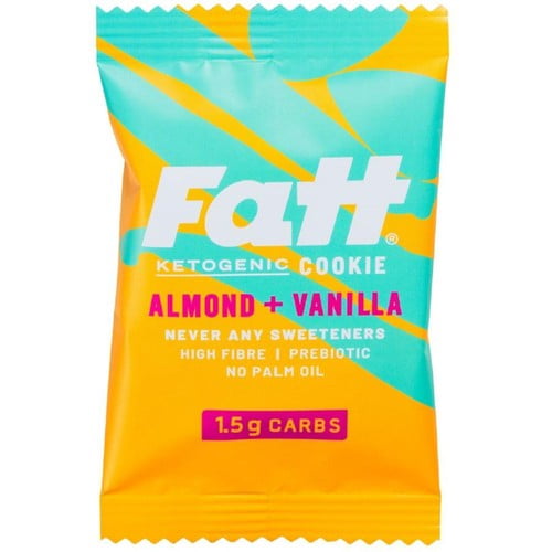 Fatt Almond & Vanilla Ketogenic Cookie 30g, British Import (Pack of 3)