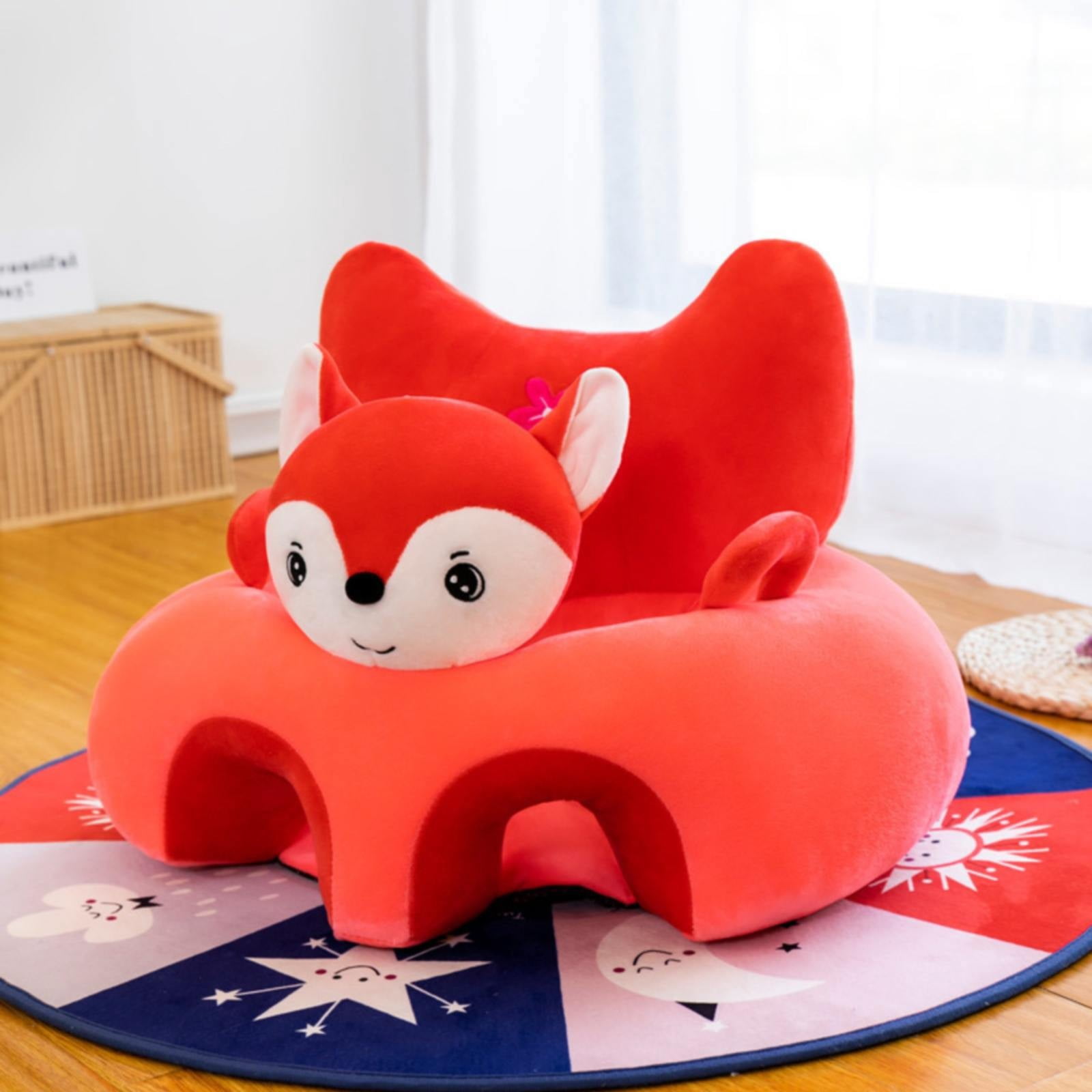 Fattazi Baby Sofa Support Chair Soft Plush Cartoon Animals Baby Sitting