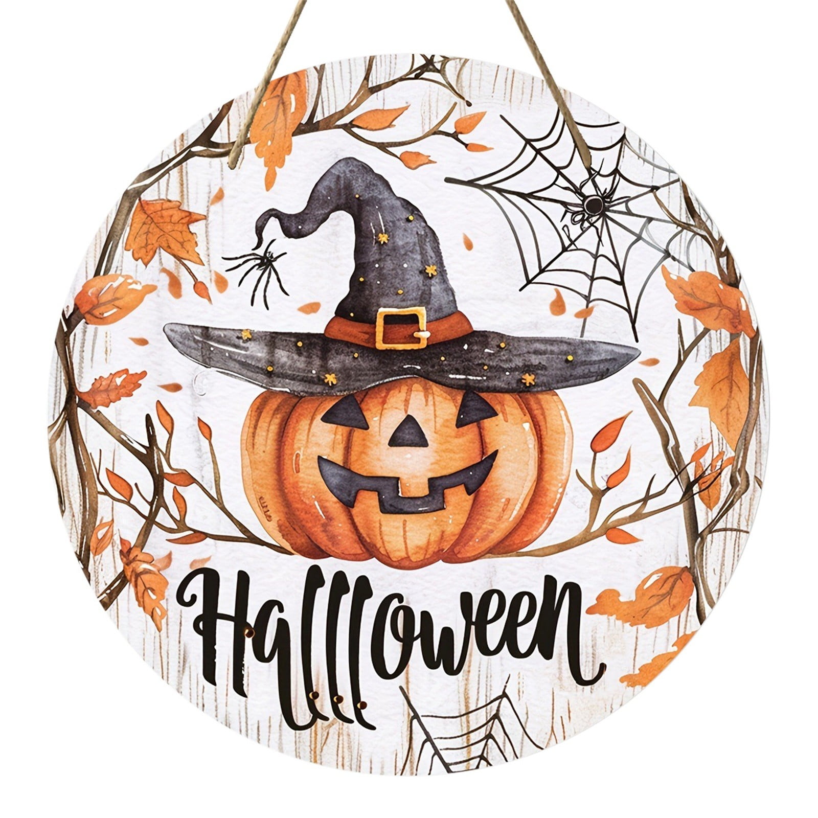 Fattazi Clearance! Halloween Pumpkin Door Sign Wall Decor Hanging