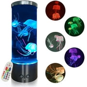 Fattazi Color Changing Light Round Led Lava Lamp With Remote Control Usb Aquarium Suitable For Home Office Desk Room Decoration Gifts For Children And Adults