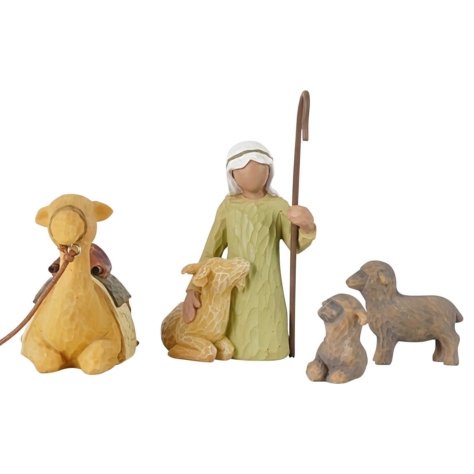 Angel Statue Willow Tree Nativity Set - Hand Painted Resin Figures For ...